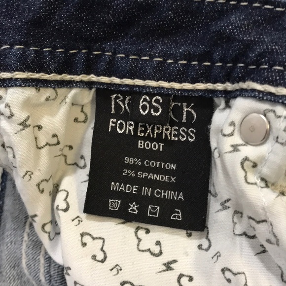 ReRock 5 pocket, distressed, Boot cut, Size 6S - Picture 3 of 9